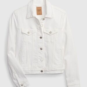 GAP Women's White Denim Jacket M (tall)